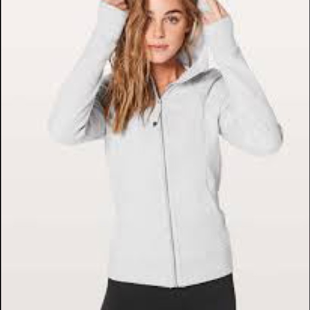 Lululemon Scuba Full-Zip Hoodie Sz 4 Heathered Grey